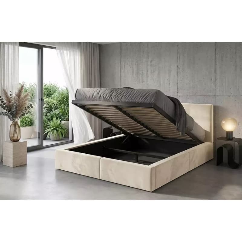BMS Posteľ HILTON s výklopným roštom | cashmere 160 x 200 cm 2