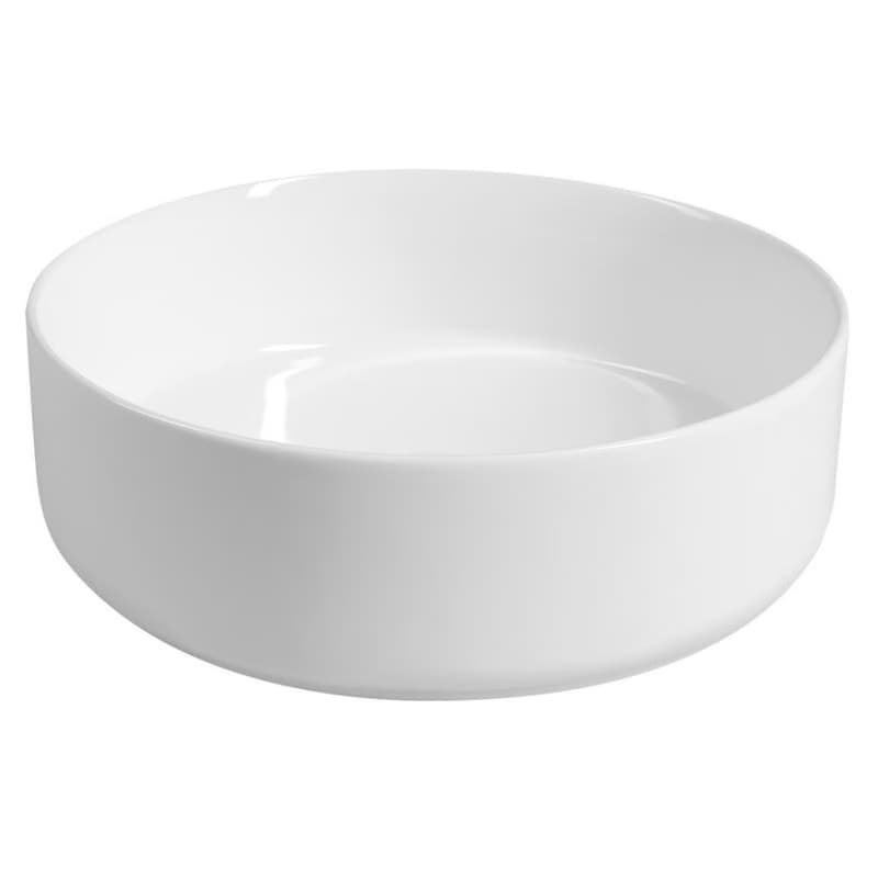 ISVEA - INFINITY ROUND keramické umývadlo na dosku, priemer 36cm, biela 10NF65036 3