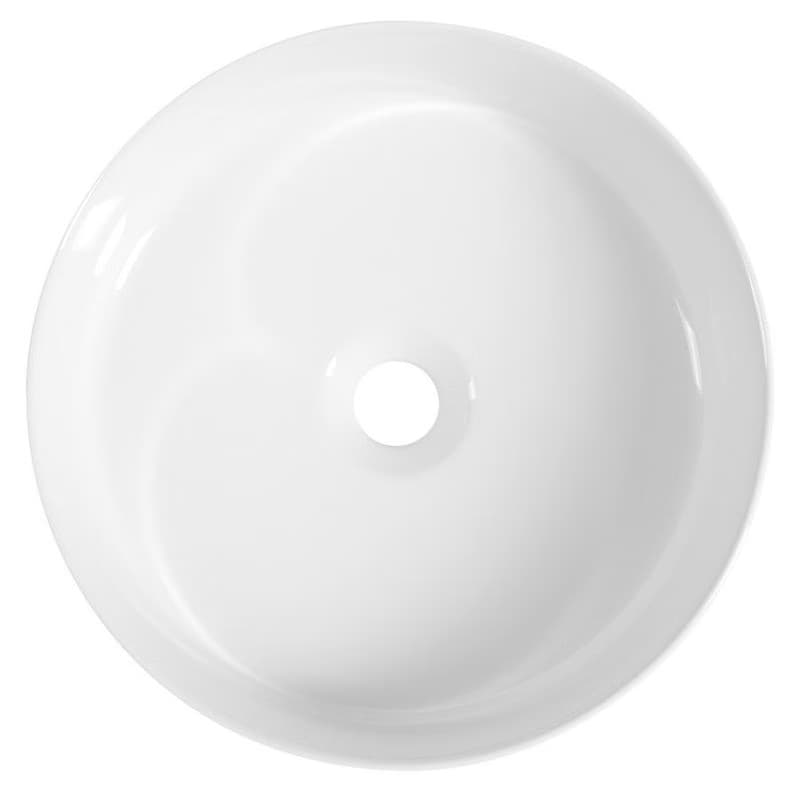 ISVEA - INFINITY ROUND keramické umývadlo na dosku, priemer 36cm, biela 10NF65036 4