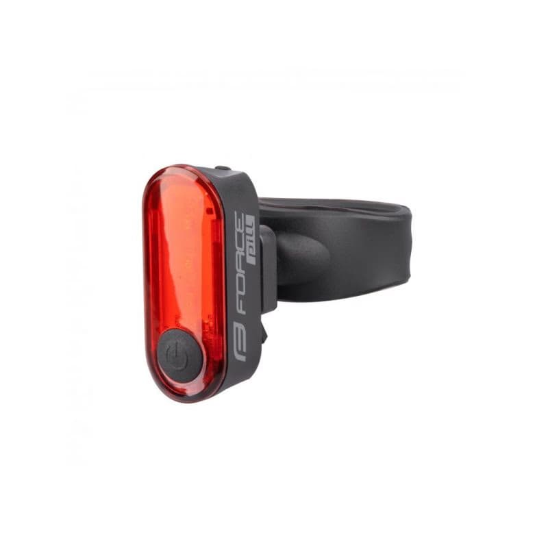 Svetlo na bicykel FORCE PILL 12 LM, 3 x LED, USB 2