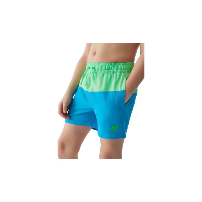 Chlapčenské plavky 4F JUNIOR BOARD SHORTS-4FJWSS24UBDSM069-33S-BLUE 1