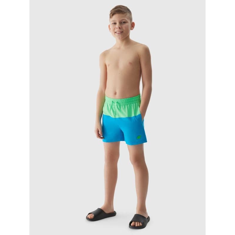 Chlapčenské plavky 4F JUNIOR BOARD SHORTS-4FJWSS24UBDSM069-33S-BLUE 5