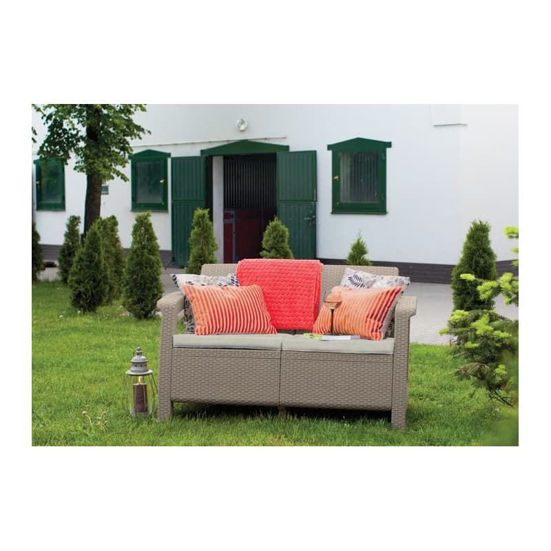 KETER Záhradná pohovka GREEK LOVE SEAT | cappuccino 2
