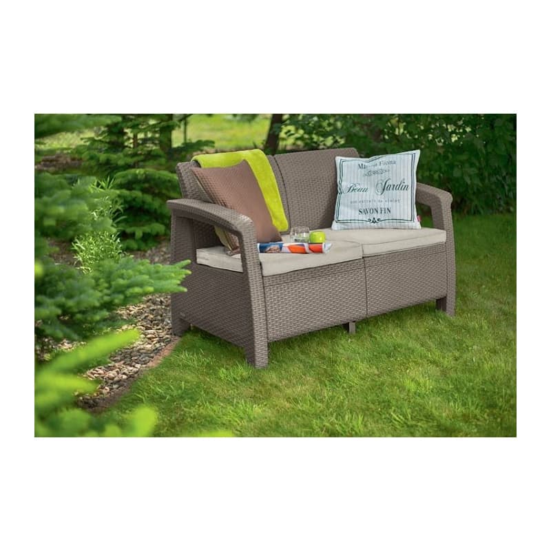 KETER Záhradná pohovka GREEK LOVE SEAT | cappuccino 3