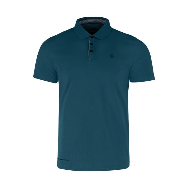 Pánske polo tričko s krátkym rukávom VOLCANO NIKOS-603-TURQUOISE 5
