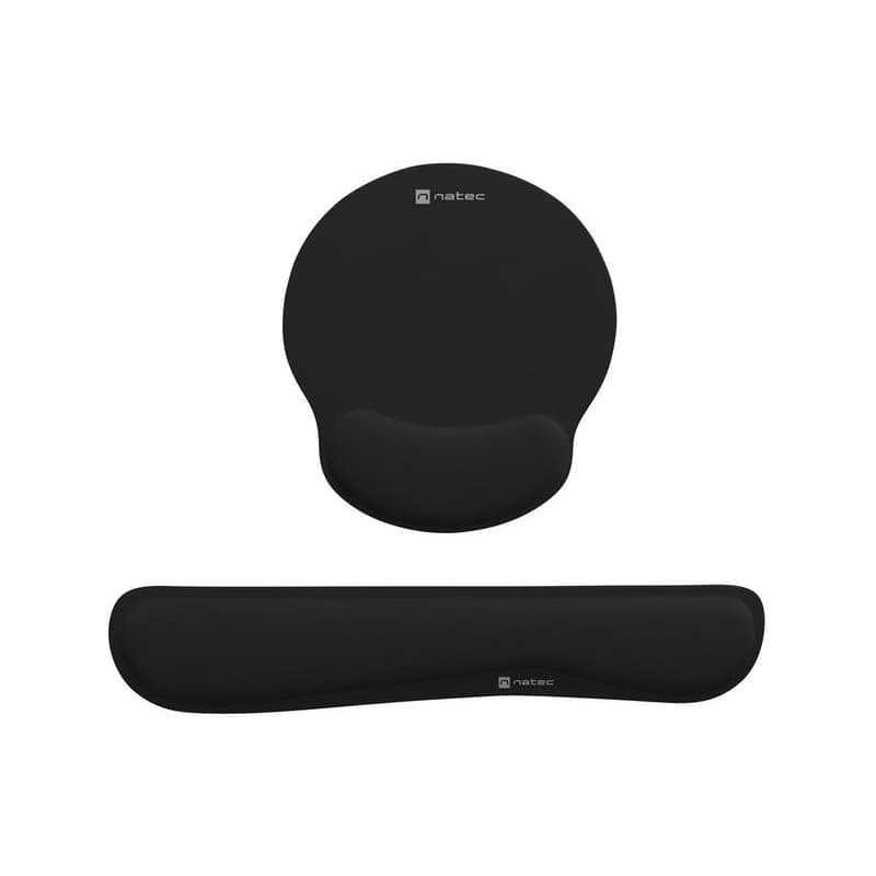 Ergonomický set podložiek pod zápästie Natec CHIPMUNK 2v1, čierna 1