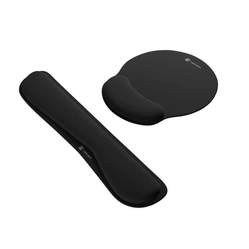 Ergonomický set podložiek pod zápästie Natec CHIPMUNK 2v1, čierna 2