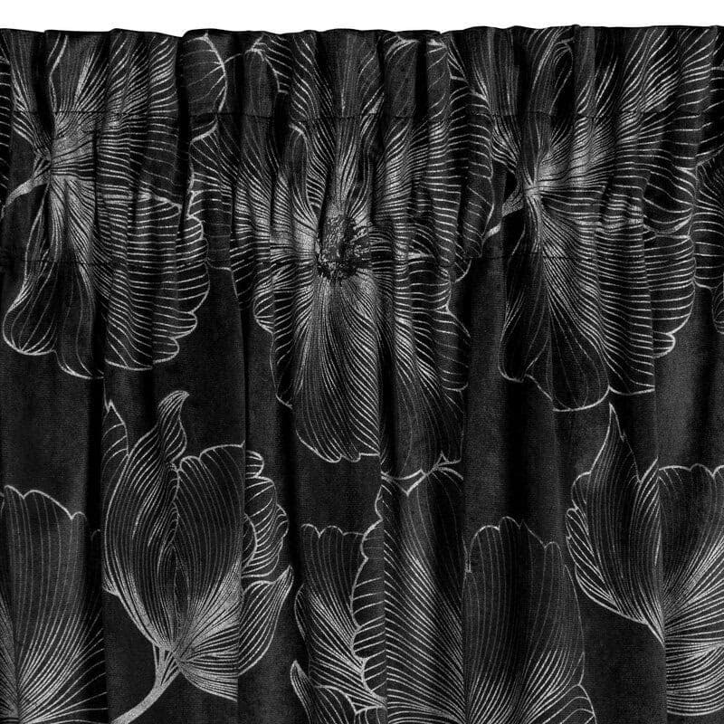 ArtFir Záves STELLA P | čierna/strieborná 140 x 300 cm 5