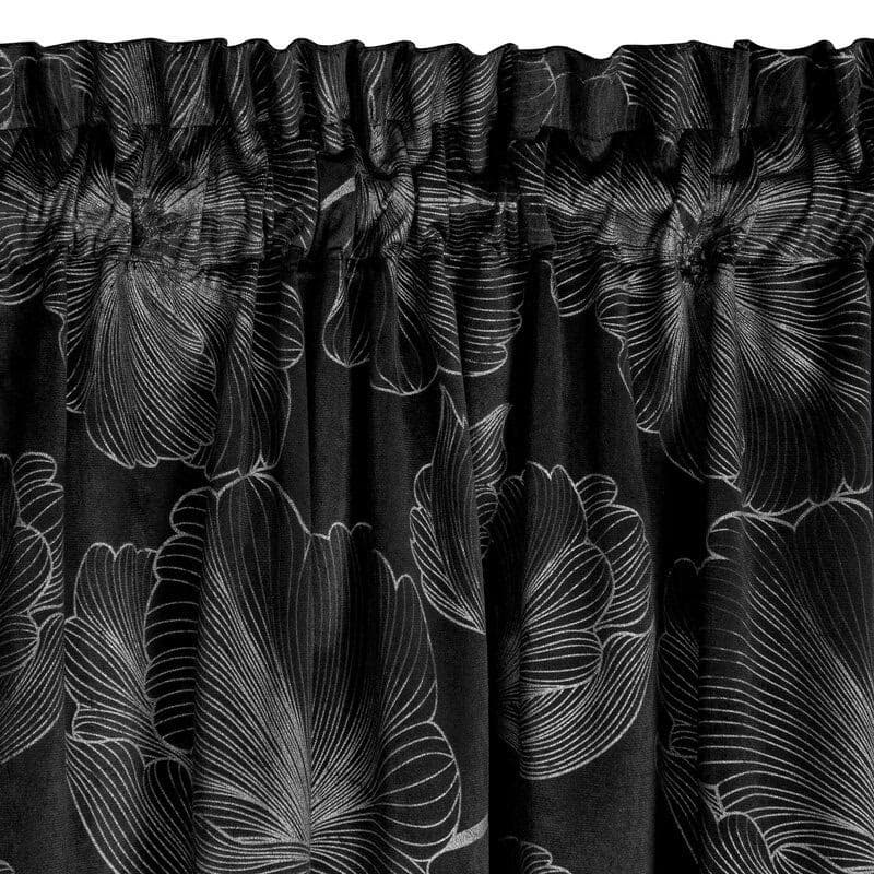 ArtFir Záves STELLA P | čierna/strieborná 140 x 300 cm 6