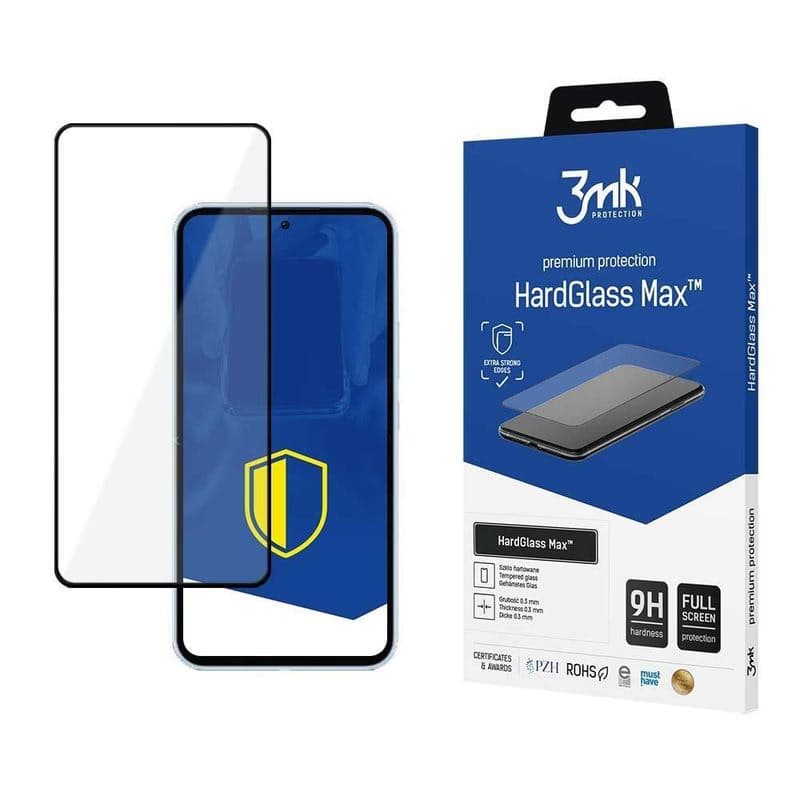 3mk tvrdené sklo HardGlass MAX Black pre Samsung Galaxy A35/A55 5G 1