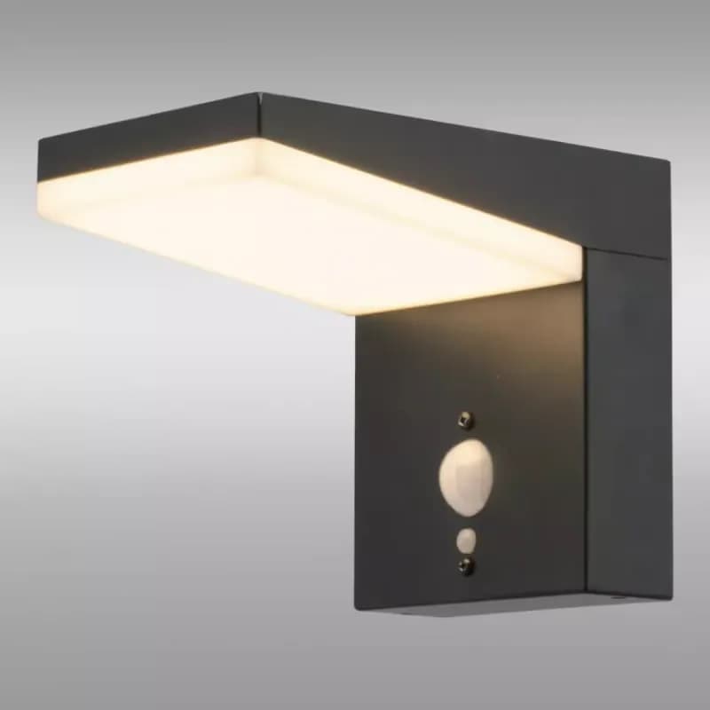 Nástenná Lampa snímač pohybu 46822 Black K1 1