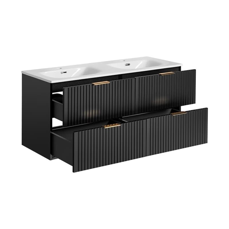 ArtCom Kúpeľňová skrinka s umývadlom ADEL Black U120/1 | 120 cm 3