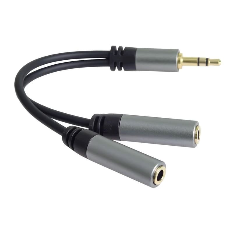 PremiumCord rozdvojka HQ 3, 5mm Jack Male - 2x Jack Female 15cm 2