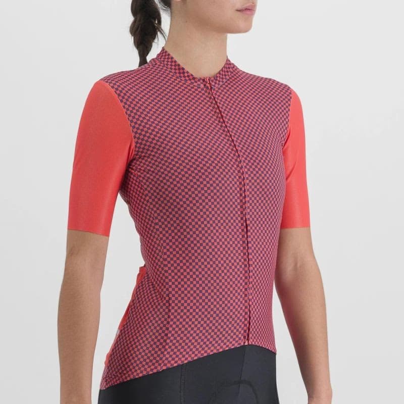 Dámsky cyklistický dres s krátkym rukávom SPORTFUL Checkmate w jersey, pompelmo mulled grape 4