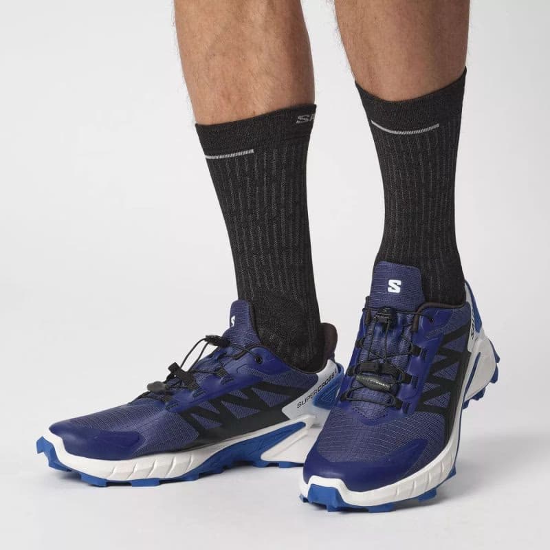 Pánska bežecká trailová obuv SALOMON Supercross 4 M blue print black lapis blue 5