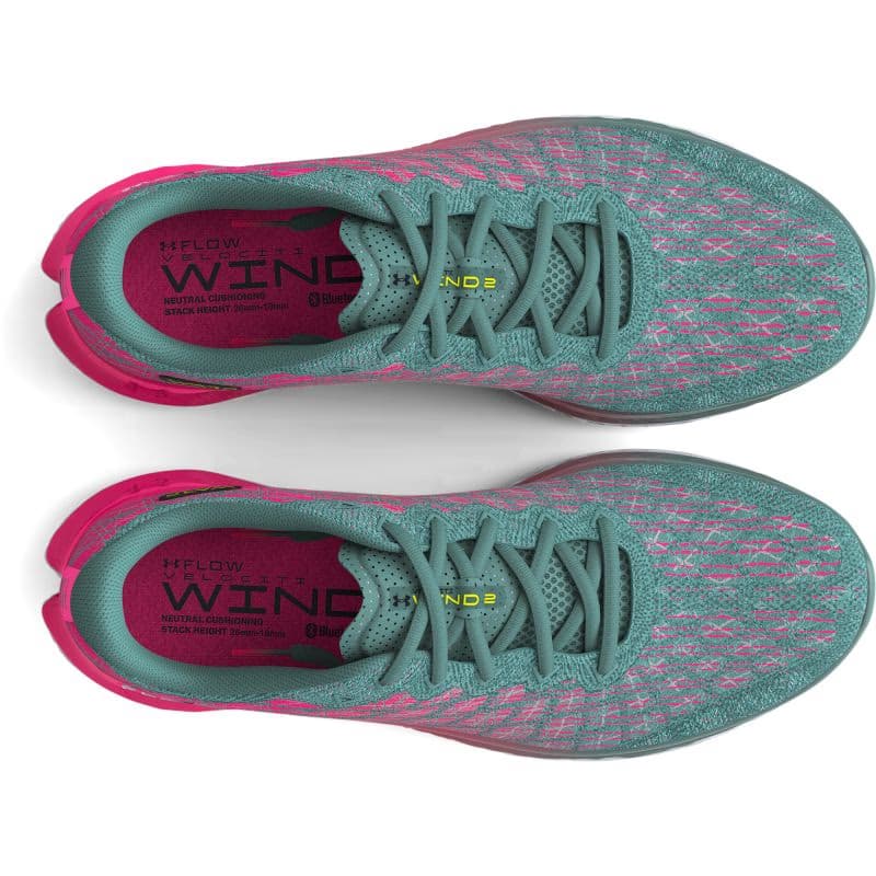 Pánska bežecká obuv UNDER ARMOUR UA FLOW Velociti Wind 2 DL retro teal electro pink black 3