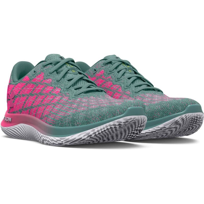 Pánska bežecká obuv UNDER ARMOUR UA FLOW Velociti Wind 2 DL retro teal electro pink black 4