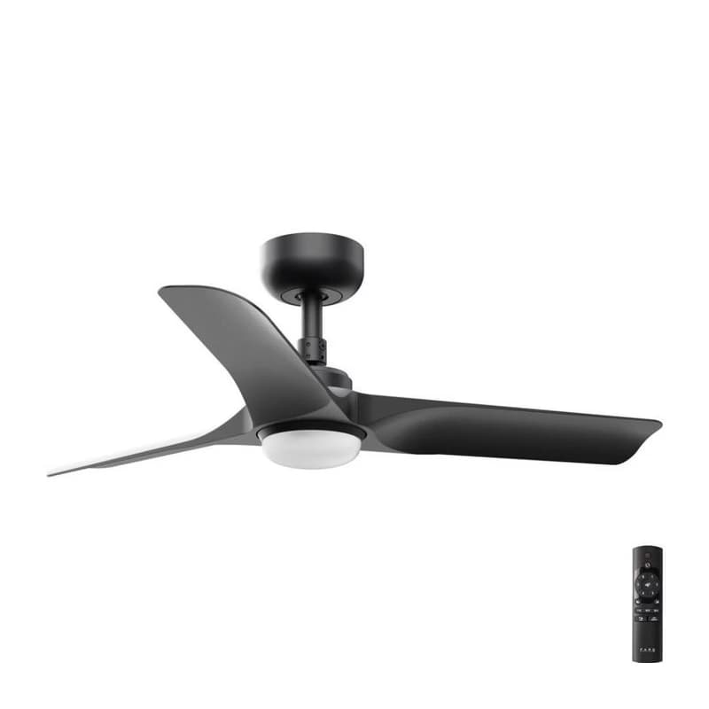 FARO Barcelona FARO 33825-1TW-LED Stmievateľný látor HEY S LED/10W/230V 2700/3000/4000K čierny + diaľkové ovládanie 338251S