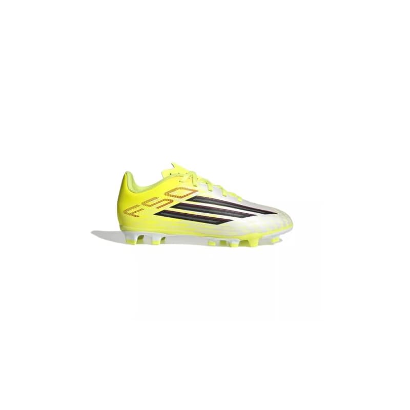 Chlapčenské futbalové kopačky outdoorové ADIDAS F50 Club Jr FG MG team solar yellow 2 core black lucid red 1