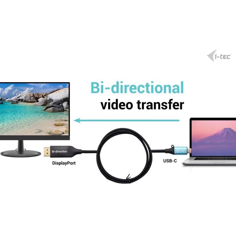 I-tec USB-C DisplayPort Bi-Directional Cable Adapter 8K/30Hz 150cm 4