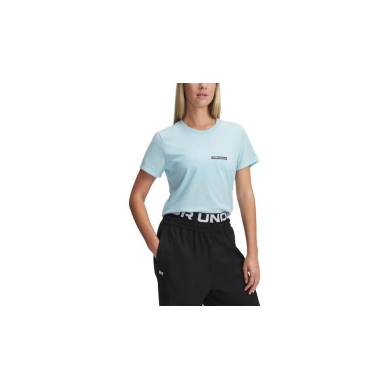 Dámske tričko s krátkym rukávom UNDER ARMOUR UA Rival Outline SS-BLU 1