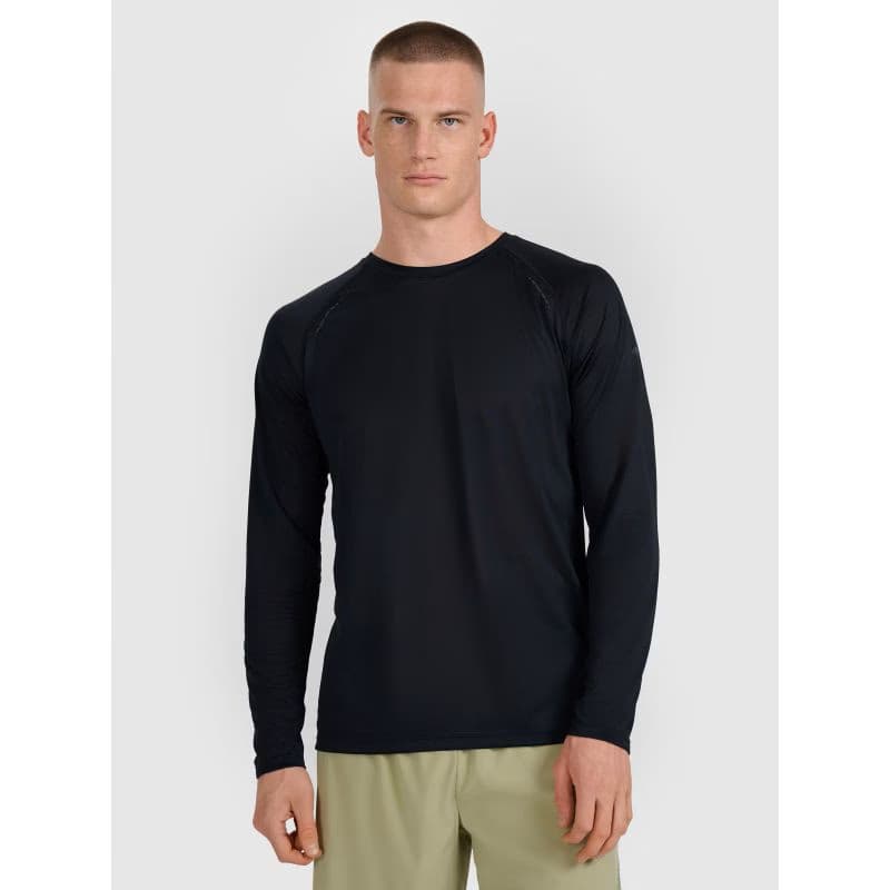 Pánske bežecké tričko s dlhým rukávom 4F LONGSLEEVE FNK M413-WAW25TFLOM413-20S-DEEP BLACK 2