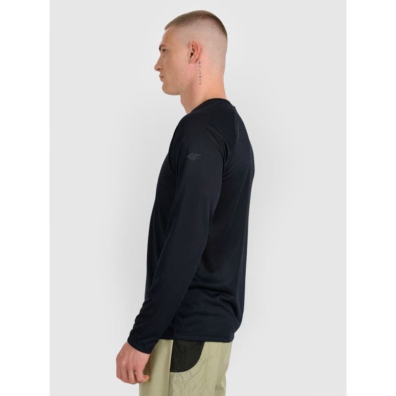 Pánske bežecké tričko s dlhým rukávom 4F LONGSLEEVE FNK M413-WAW25TFLOM413-20S-DEEP BLACK 3