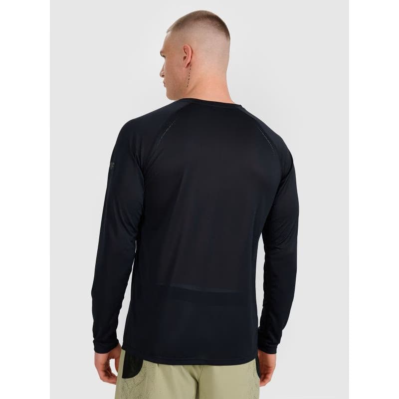 Pánske bežecké tričko s dlhým rukávom 4F LONGSLEEVE FNK M413-WAW25TFLOM413-20S-DEEP BLACK 4