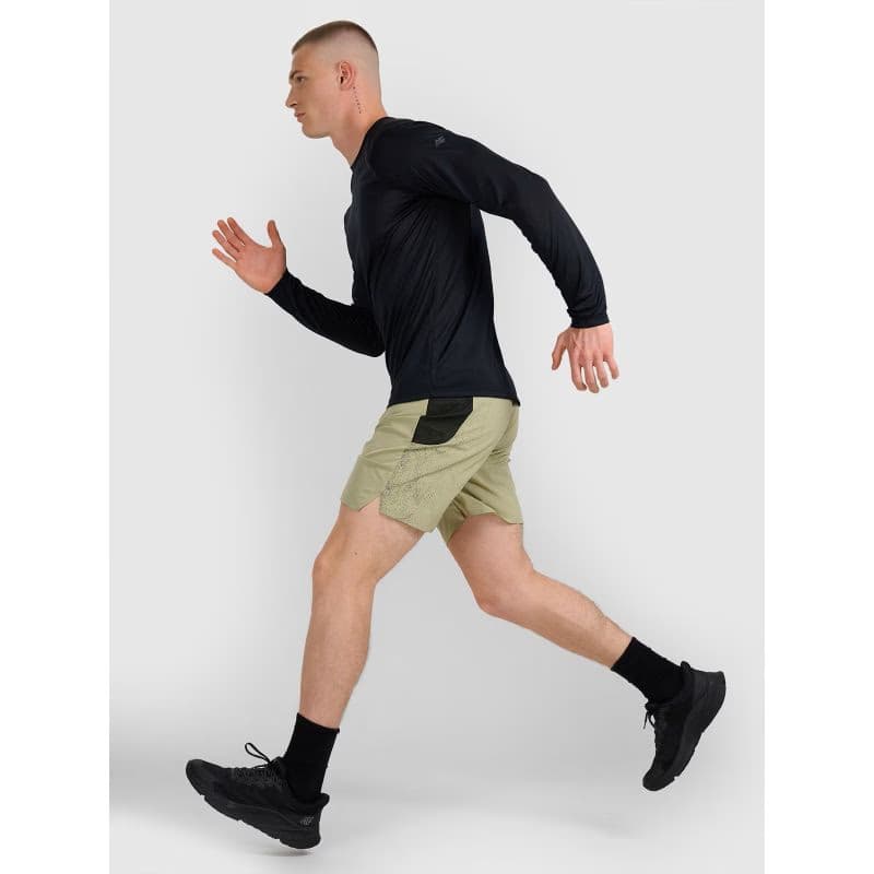 Pánske bežecké tričko s dlhým rukávom 4F LONGSLEEVE FNK M413-WAW25TFLOM413-20S-DEEP BLACK 6