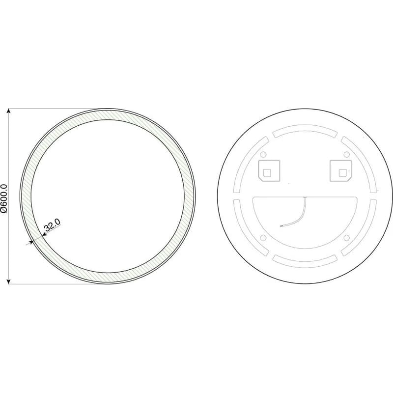 HOPA - Zrkadlo s LED osvetlením BRILON - Priemer - 60 cm OLNZBRIL60 5
