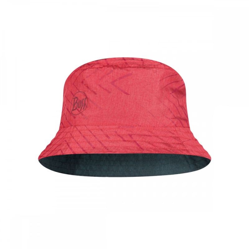 Klobúk BUFF TRAVEL BUCKET HAT COLLAGE RED-BLACK -RED-Standard 2