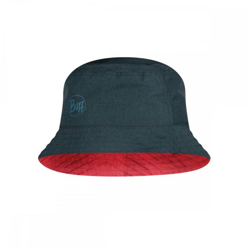 Klobúk BUFF TRAVEL BUCKET HAT COLLAGE RED-BLACK -RED-Standard 3