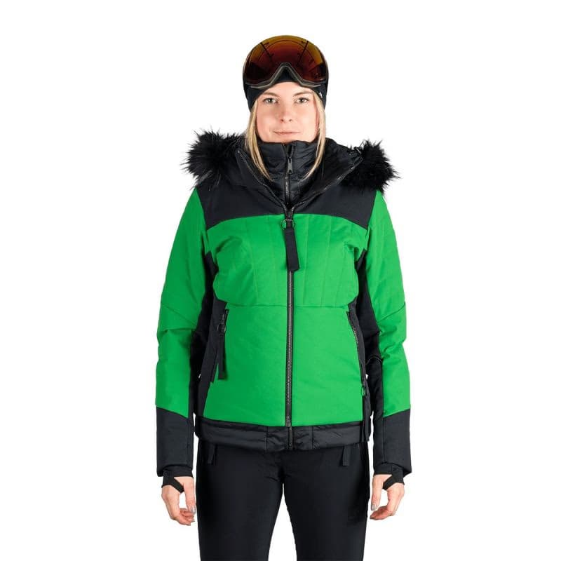 Dámska lyžiarska bunda NORTHFINDER TAYLER-409greenblack 2
