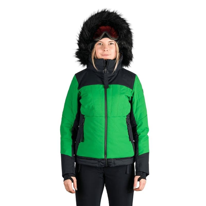 Dámska lyžiarska bunda NORTHFINDER TAYLER-409greenblack 3