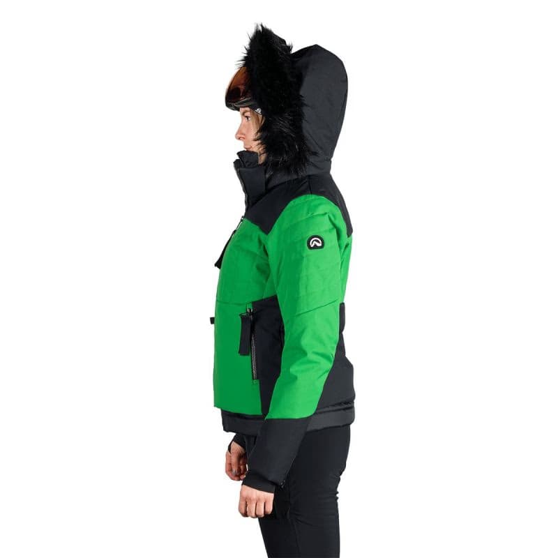 Dámska lyžiarska bunda NORTHFINDER TAYLER-409greenblack 4