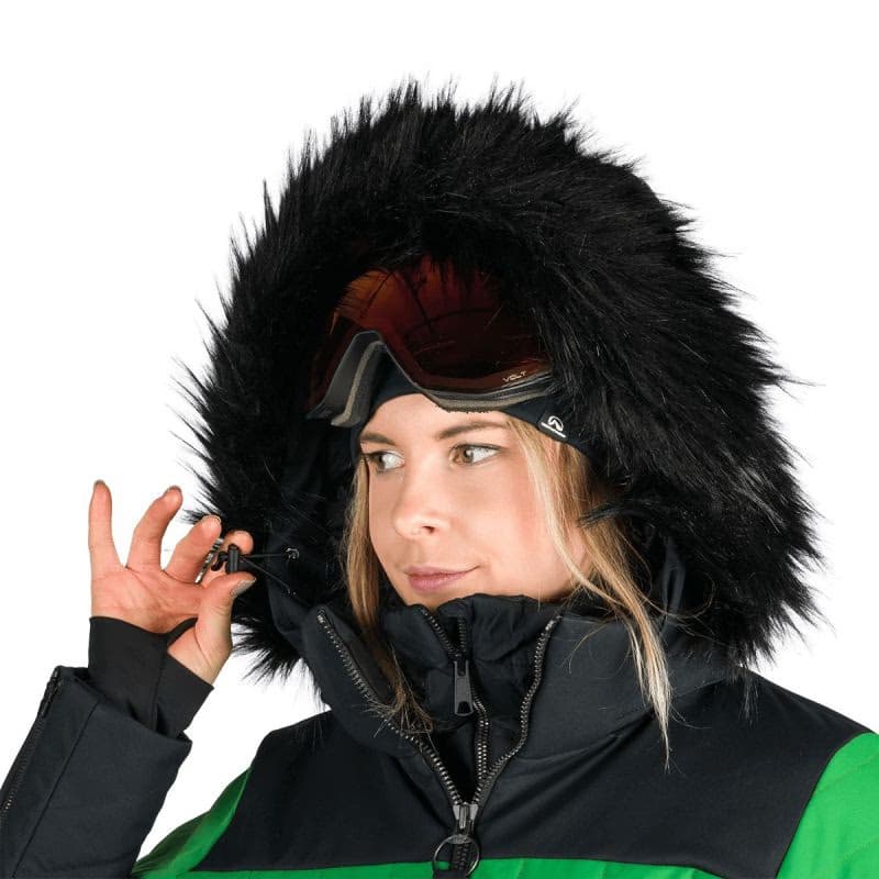 Dámska lyžiarska bunda NORTHFINDER TAYLER-409greenblack 6