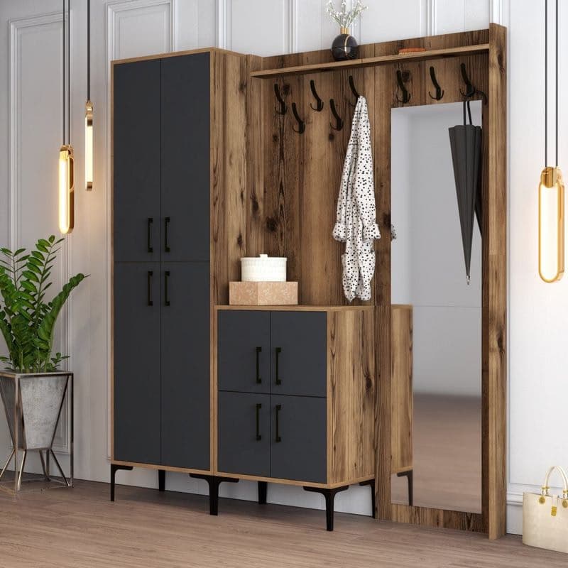 Predsieňová stena Berlin ABC - Walnut, Anthracite 1