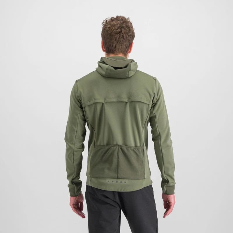 Pánska cyklistická bunda s kapucňou SPORTFUL Metro softshell, beetle 3