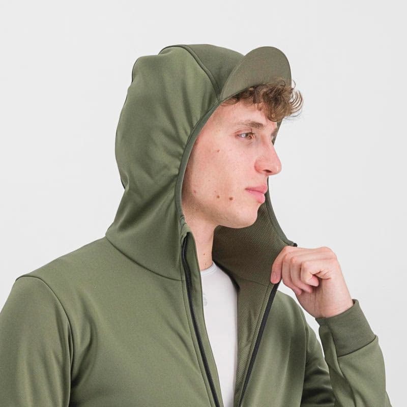 Pánska cyklistická bunda s kapucňou SPORTFUL Metro softshell, beetle 5