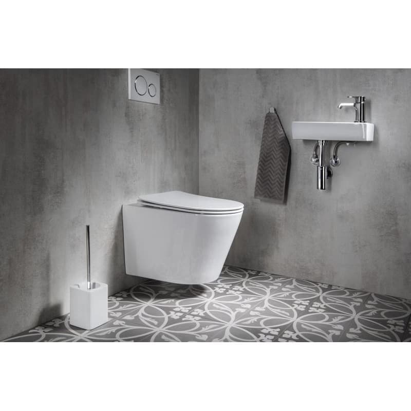 SAPHO - PACO závesná WC misa, Rimless, 36x53cm, biela PZ1012WR 6