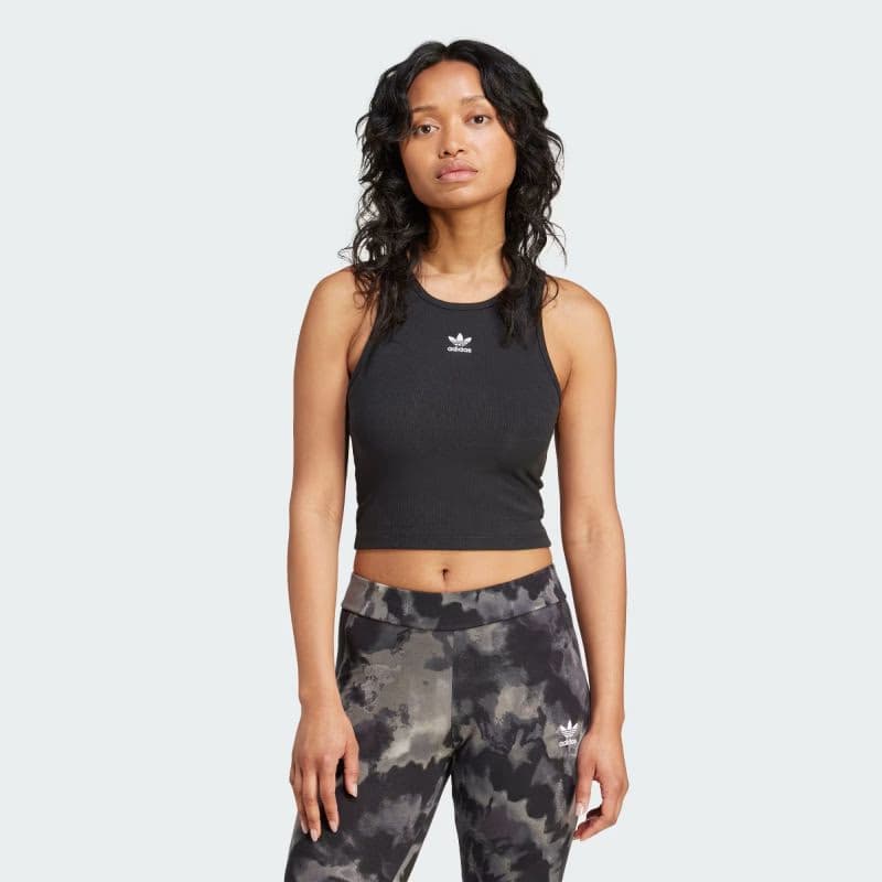 Dámske tielko ADIDAS ORIGINALS ESS RIB TANK-BLACK 4