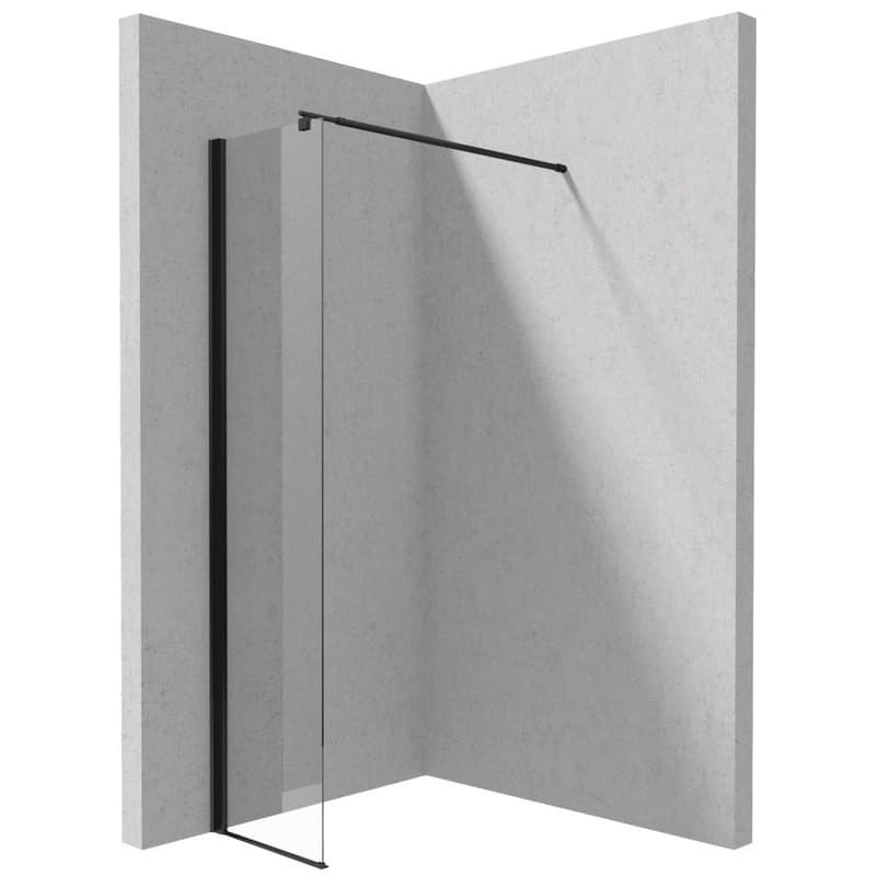 Deante Kerria Plus, sprchová zástena typu Walk-In, systém Kerria Plus - 40 cm, čierna, DEA-KTS_N84P 1