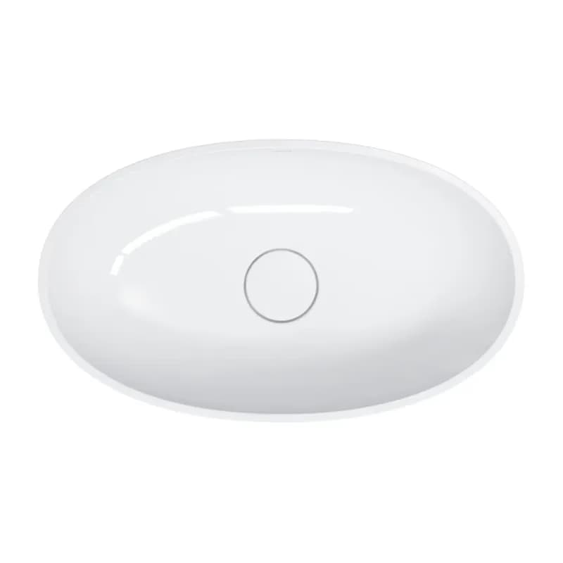 OMNIRES - SHELL M+ umývadlo na dosku, 60 x 35 cm biela lesk /BP/ SHELLUNBP 6
