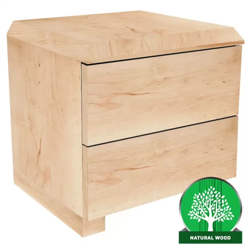 Nočný stolík D-Form 2x Zásuvka Natural Jelša 1
