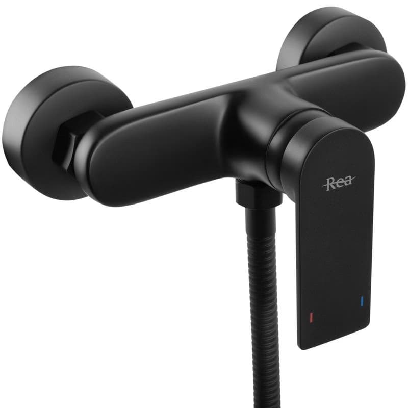 REA - Sprchová batéria Black + ručná hlavica - brúsené zlato REA-B7900 3