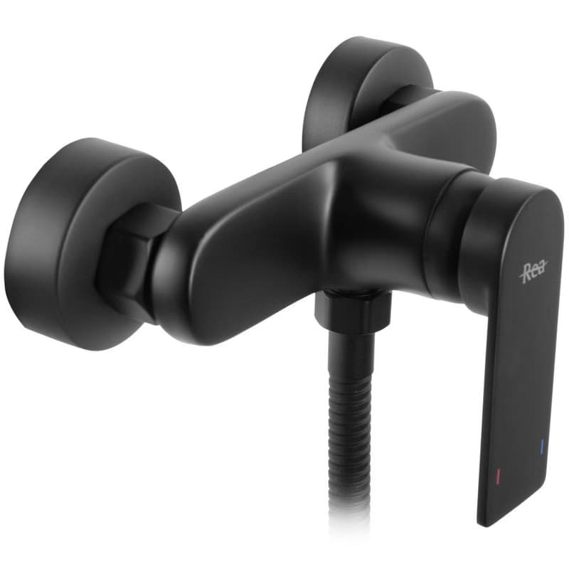 REA - Sprchová batéria Black + ručná hlavica - brúsené zlato REA-B7900 6