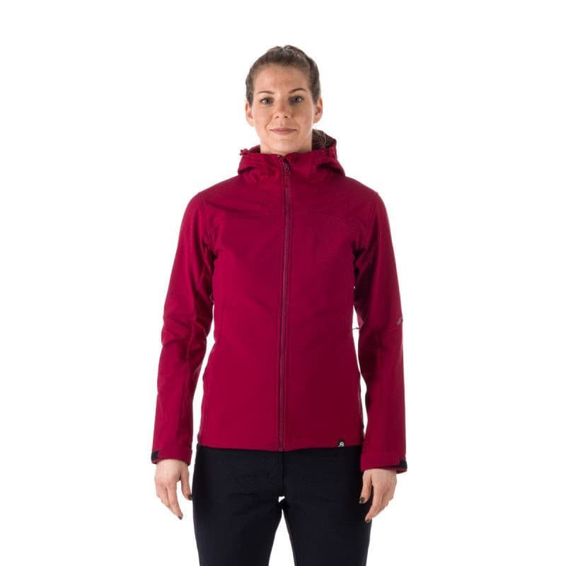 Dámska turistická softshellová bunda NORTHFINDER ASHLEE-510-cherry 2