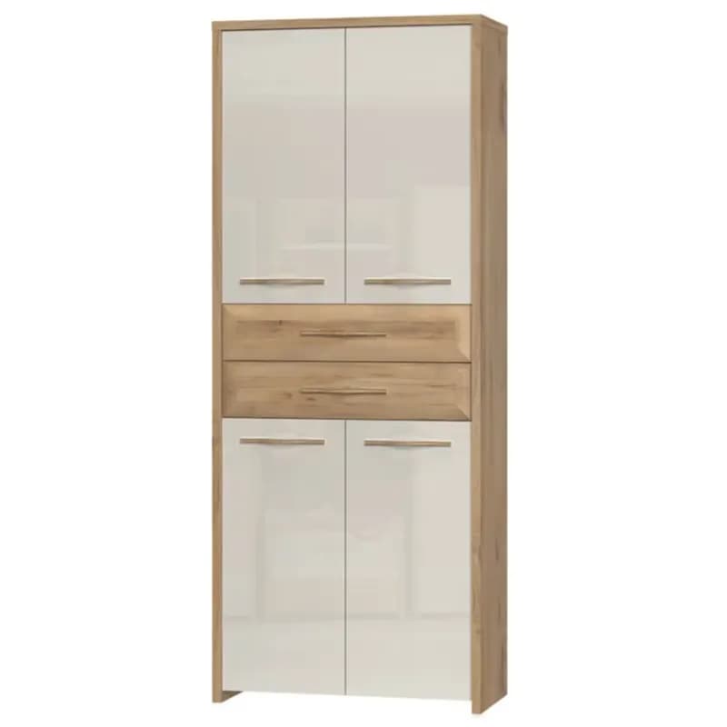 Skriňa 4d2s Gala V42 lakovaná Pacific Walnut/Beige