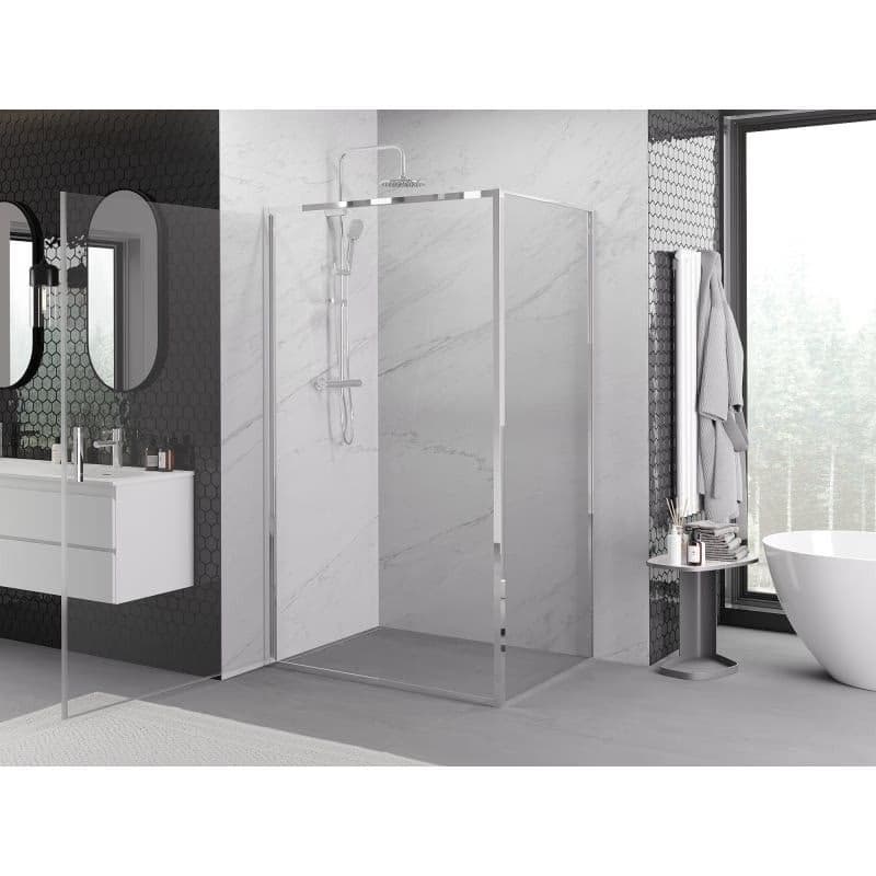 MEXEN/S - Exo sprchovací kút dvere krídlové 90 x 85, transparent, chróm 817-090-085-01-00 3