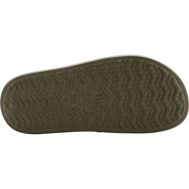 Detské šlapky (plážová obuv) COQUI Tora army green camo 3